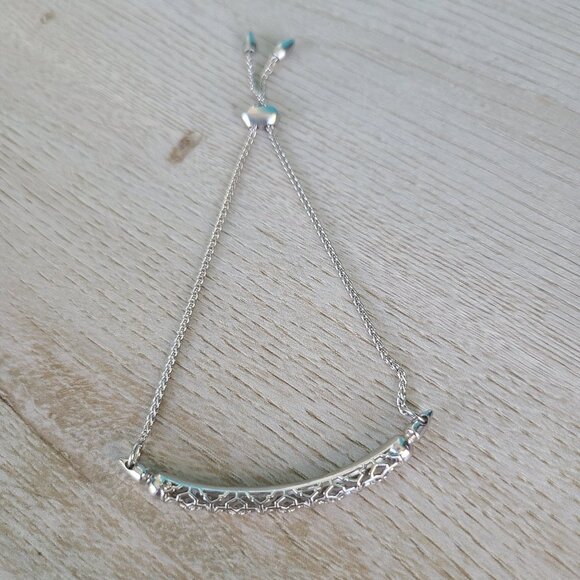 Kendra Scott Jewelry - Kendra Scott Silver Gilly Adjustable Filigree Bracelet